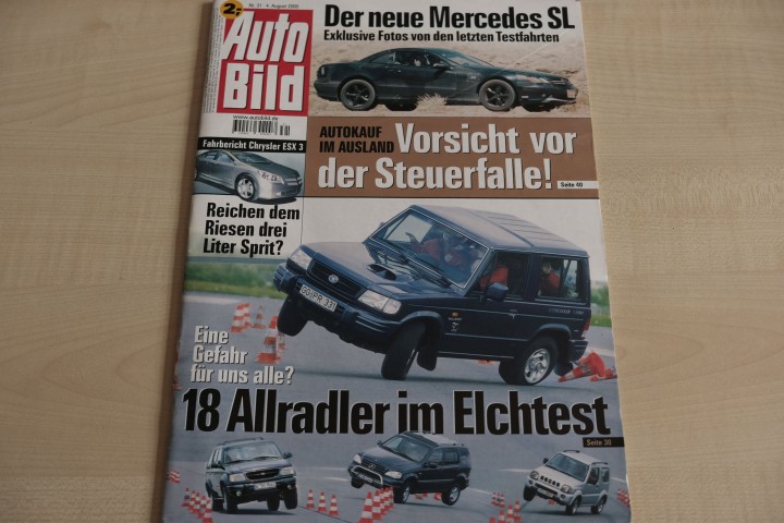 Deckblatt Auto Bild (31/2000)
